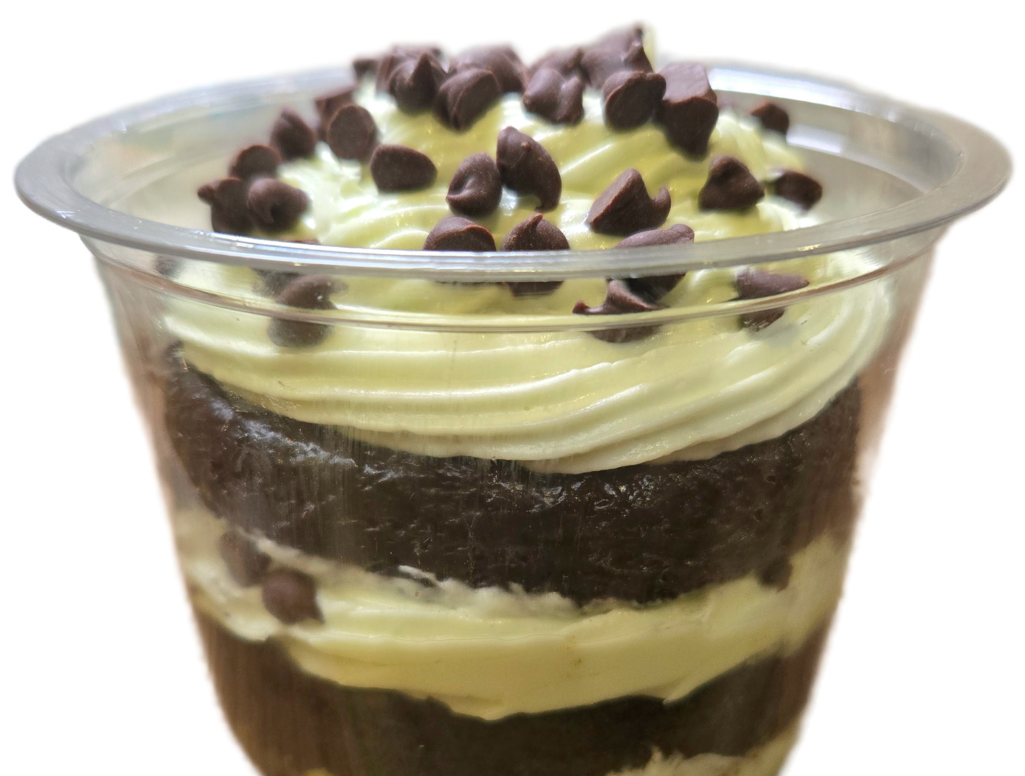 Mint Choco Chip Cake Cup