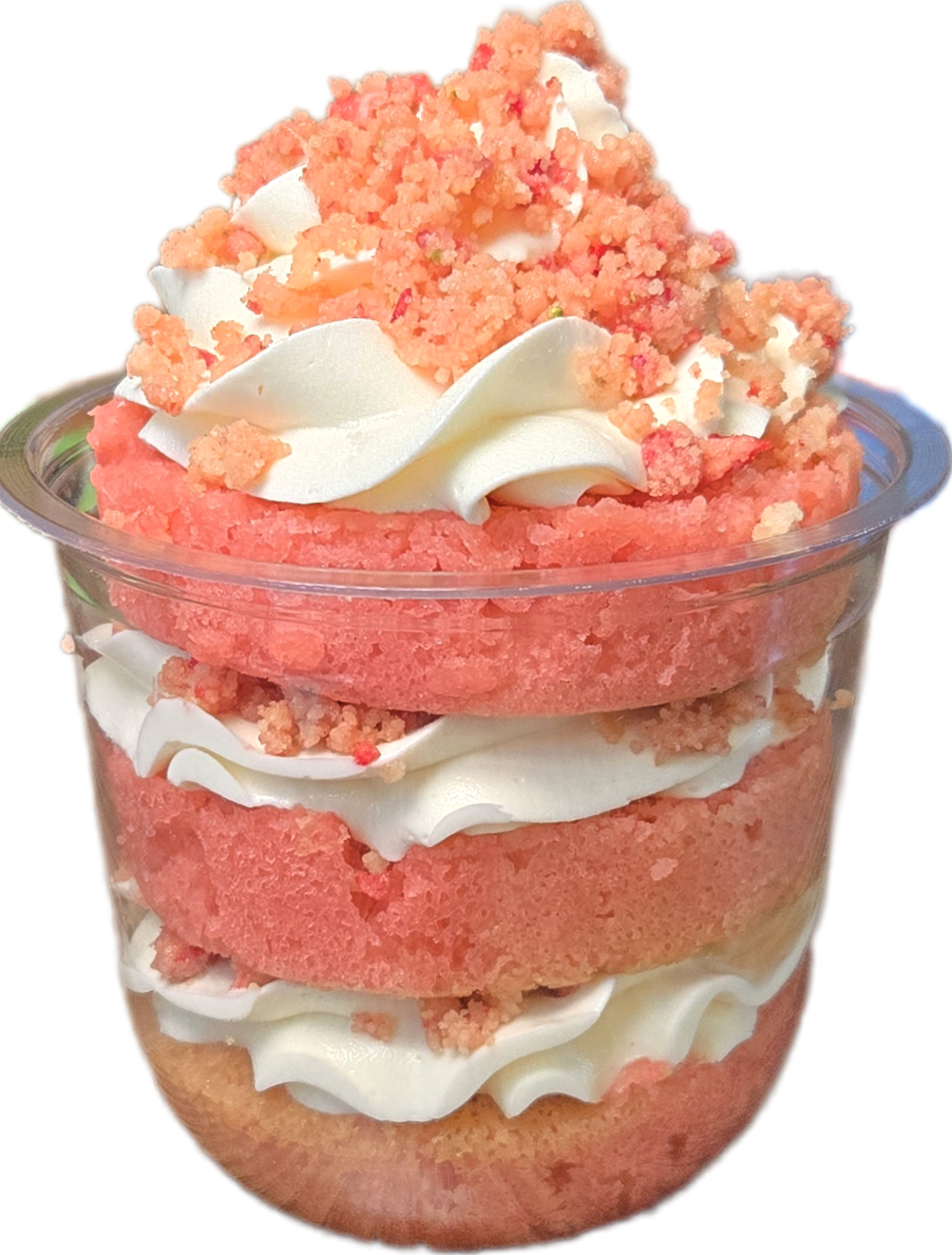 Strawberry Crunch Cake Cup