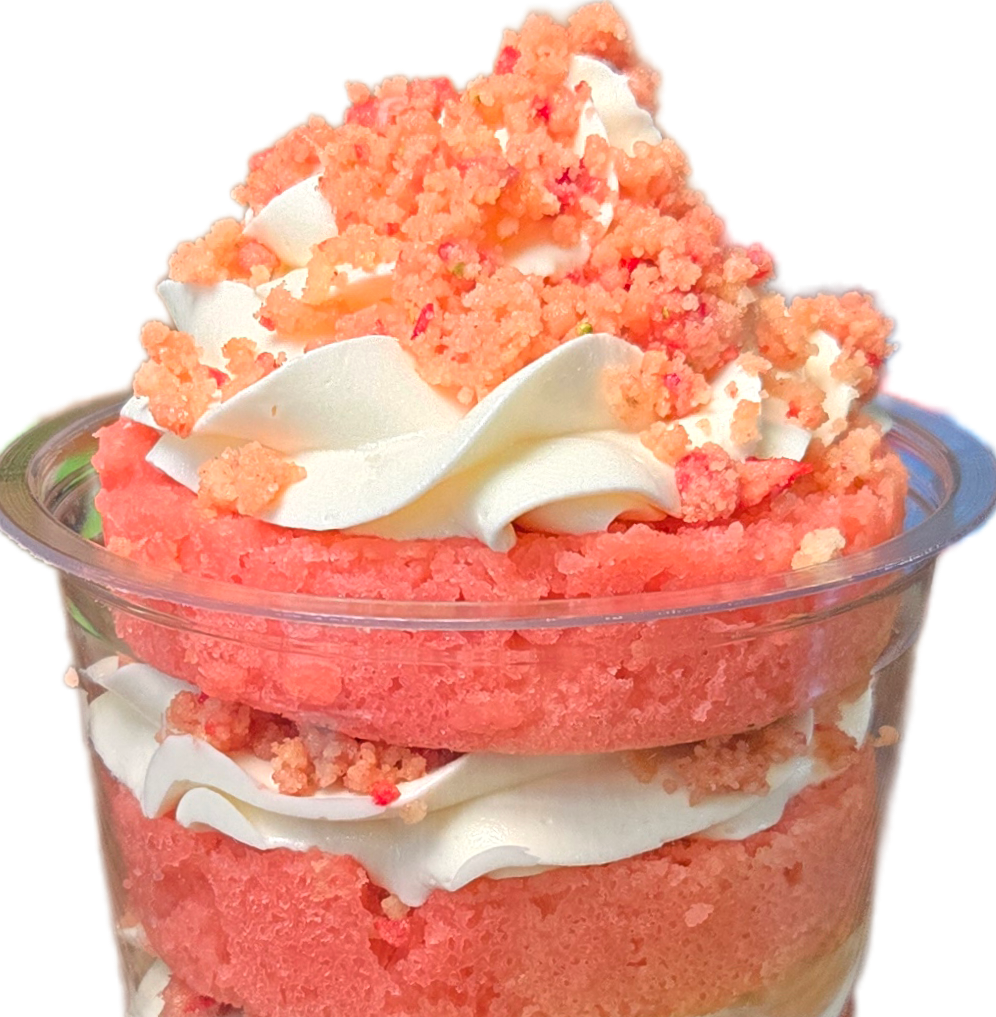 Strawberry Crunch Cake Cup
