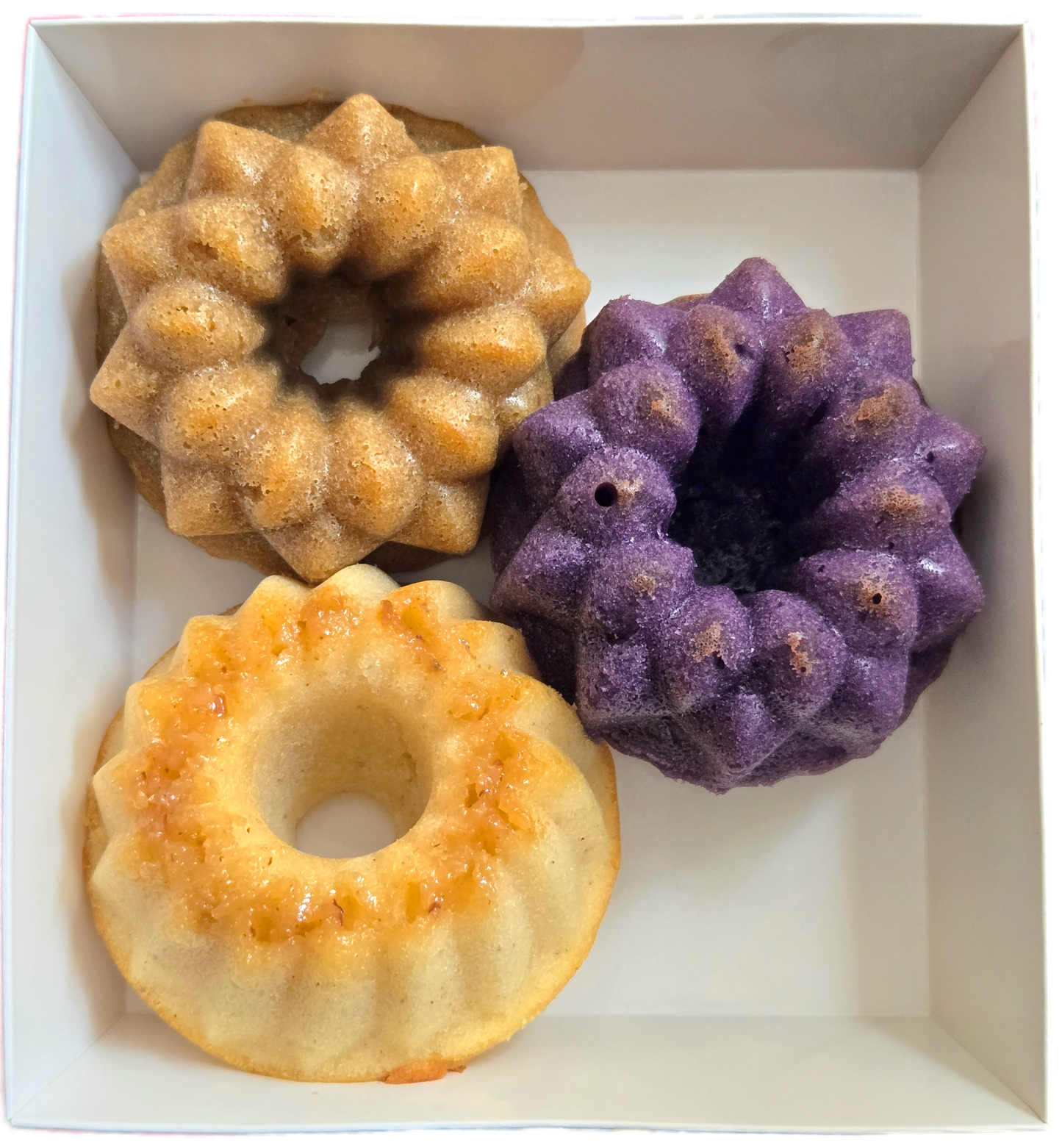 Trio Box of Butter Mochi Mini Cakes