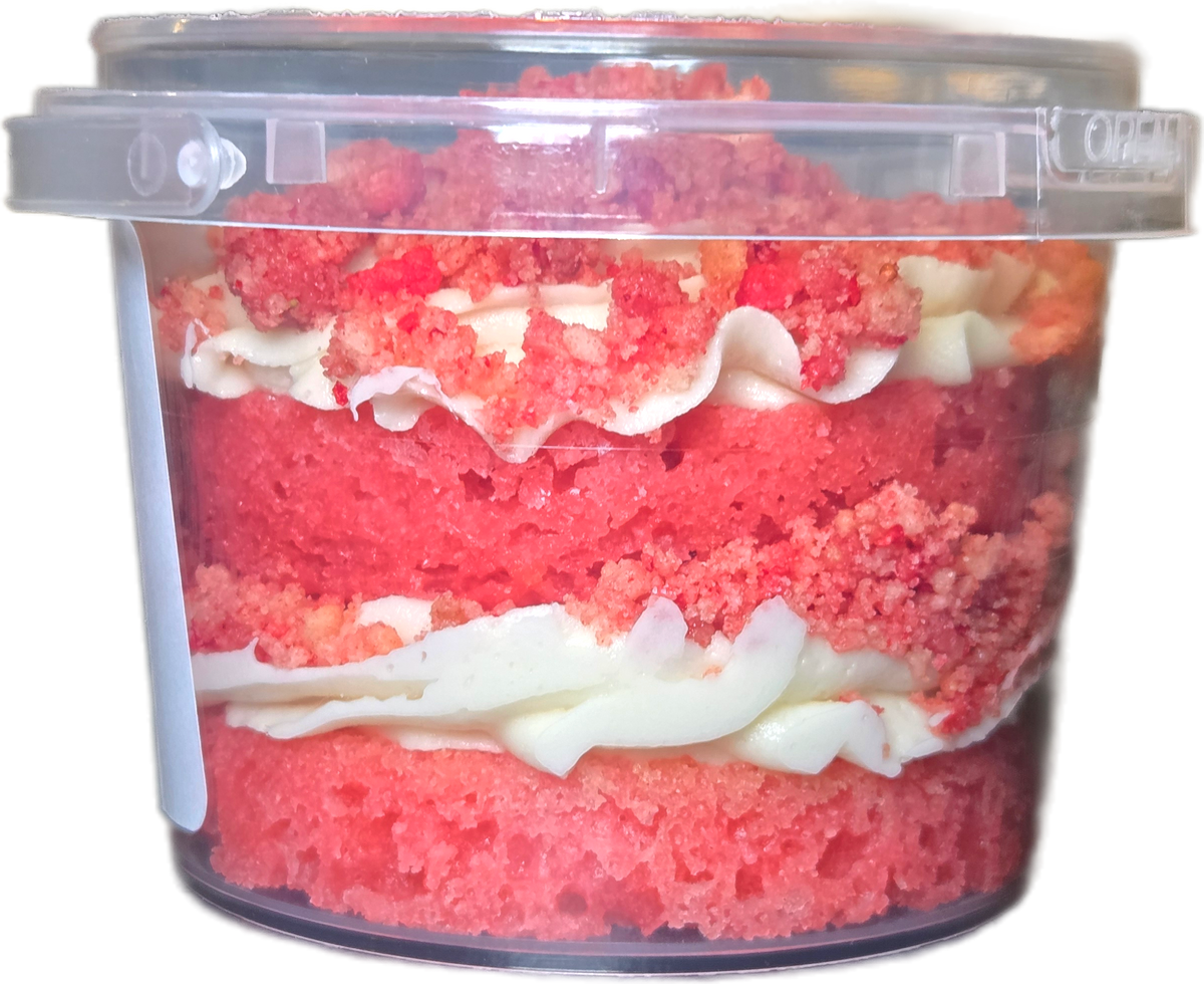 Strawberry Crunch Cake Cup