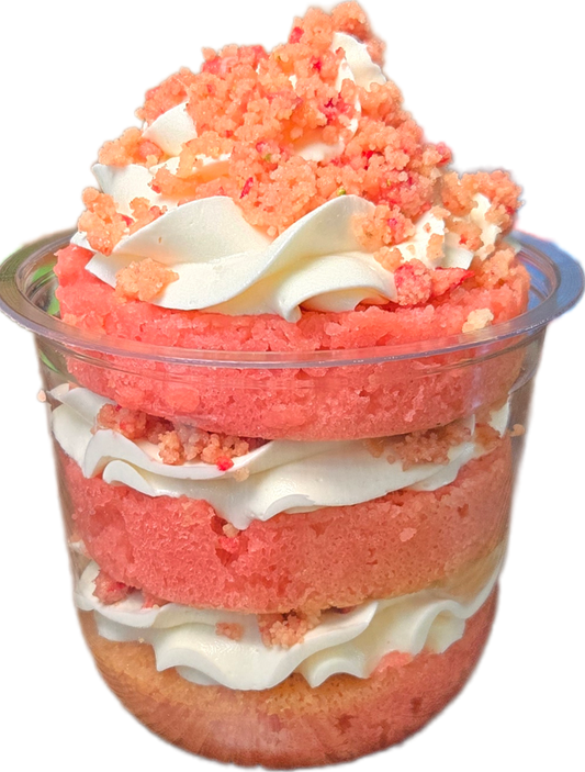 Strawberry Crunch Cake Cup